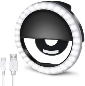 AUTOPkio Anillo de luz Selfie, 36 LED Light Ring USB